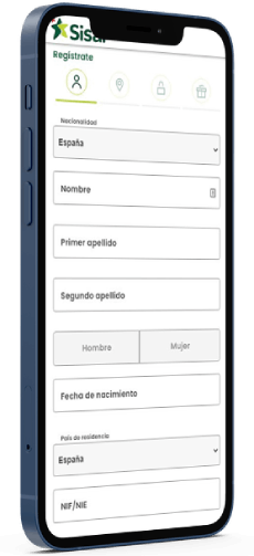 Proceso de registro en Sisal Casino